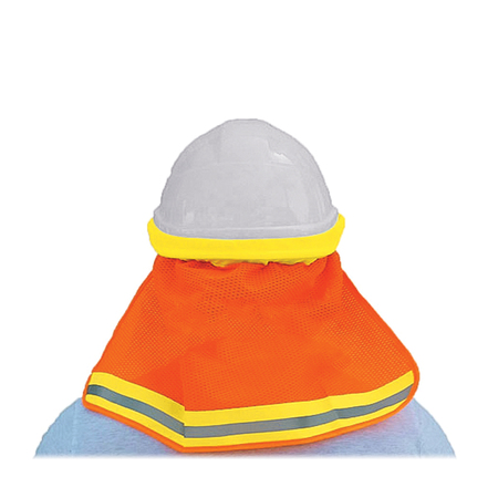SITEPRO Neck Shade for Hard Hats, Safety Flo-Orange 23-SNC5600